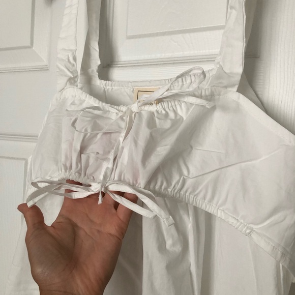 Deiji Studios Ruched Tie Front Midi Dress - Picture 8 of 10